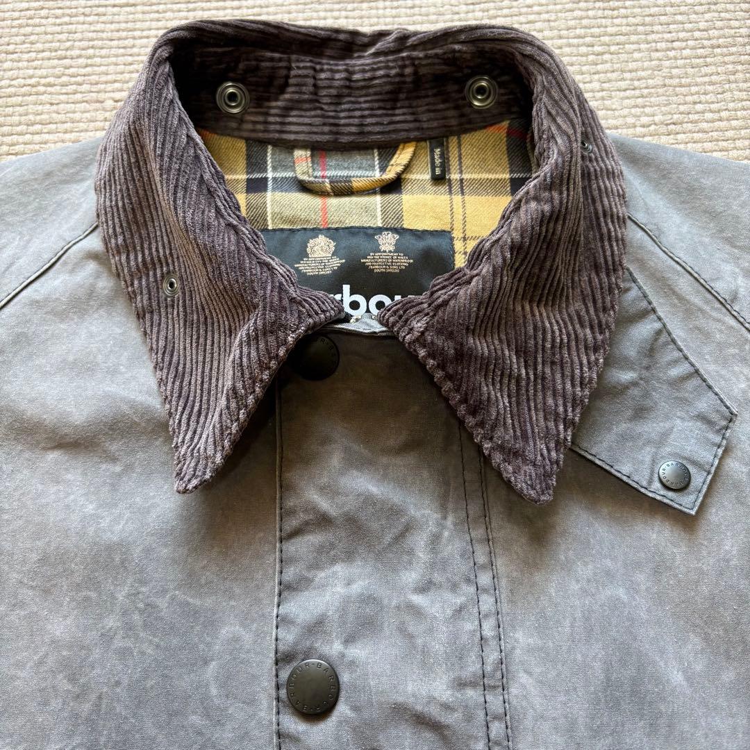 【雰囲気◎】Barbour バブアー トランスポート オイル抜き 36 グレー