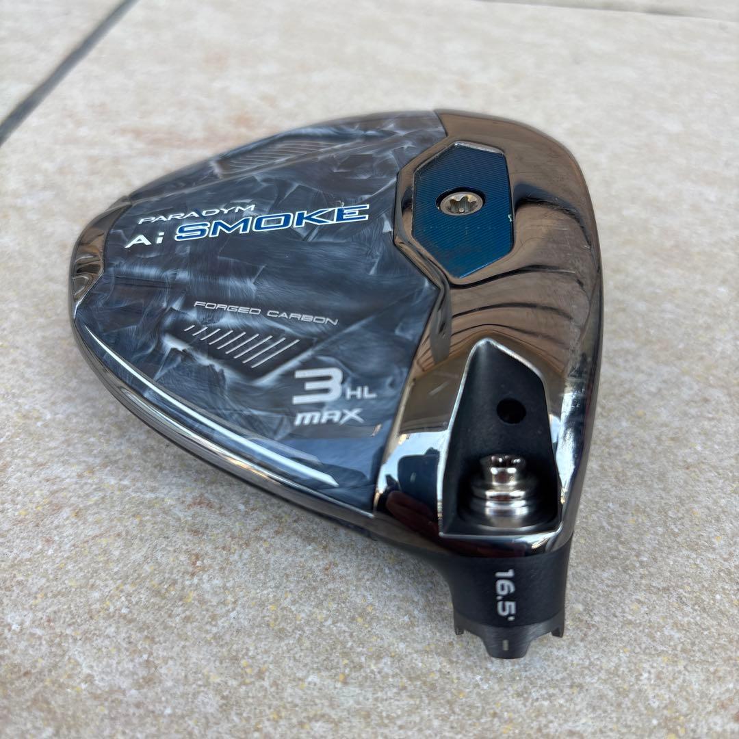 キャロウェイ　パラダイムAIスモークMAXフェアウェイウッド　3HL ヘッドのみ