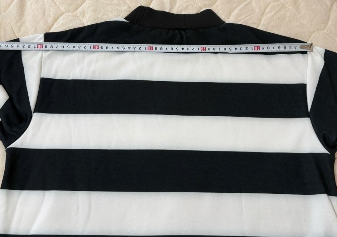 JACK BUNNY 裏起毛 白黒 ボーダー ハイネックプルオーバー 4（M）