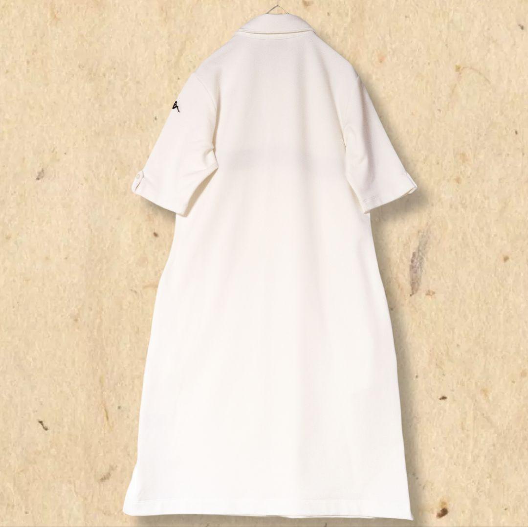 【新品タグ付❤️】カッパ ゴルフウエア ワンピース 白 UV80 ストレッチ L