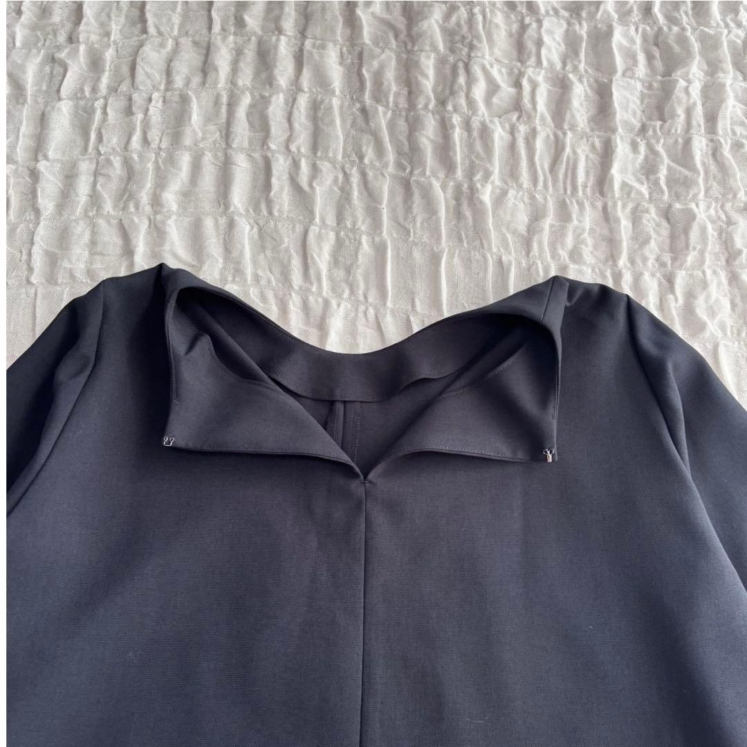 【美品】 スピックアンドスパン ドライダブルクロスフレアブラウス 24年モデル