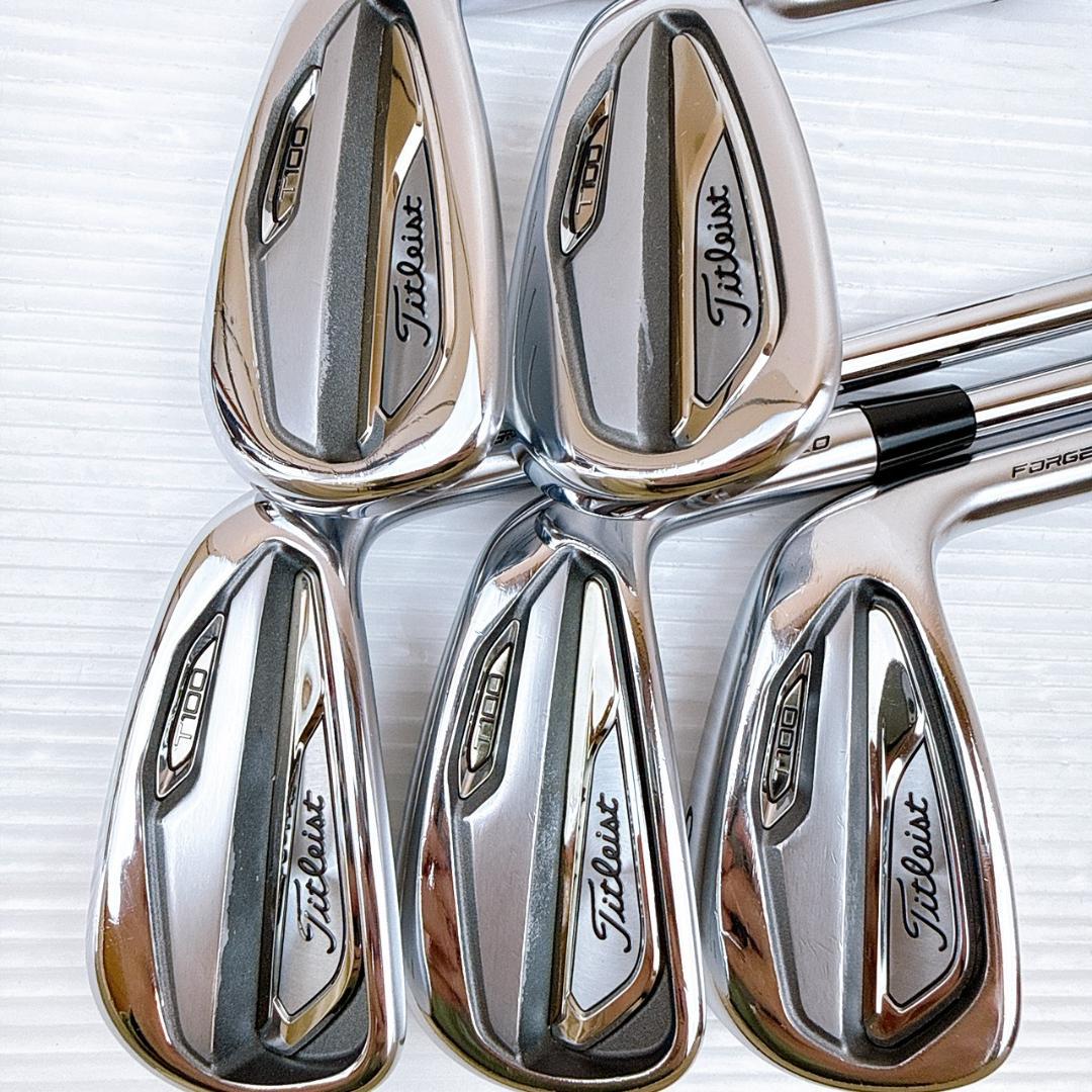 タイトリスト　T100（2019年）　アイアンセット　5本　スチール（S）