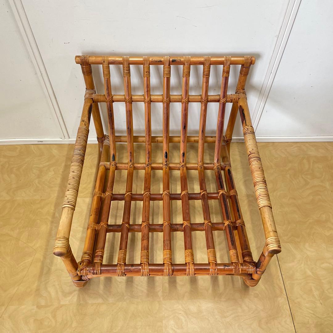 ヤマカワラタン アームチェア 山川ラタン 籐 椅子 イス チェア ビンテージ