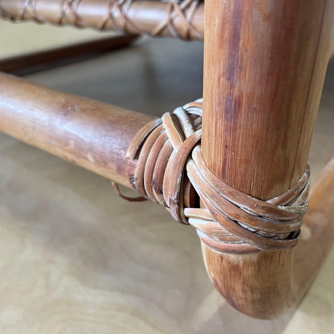 ヤマカワラタン アームチェア 山川ラタン 籐 椅子 イス チェア ビンテージ