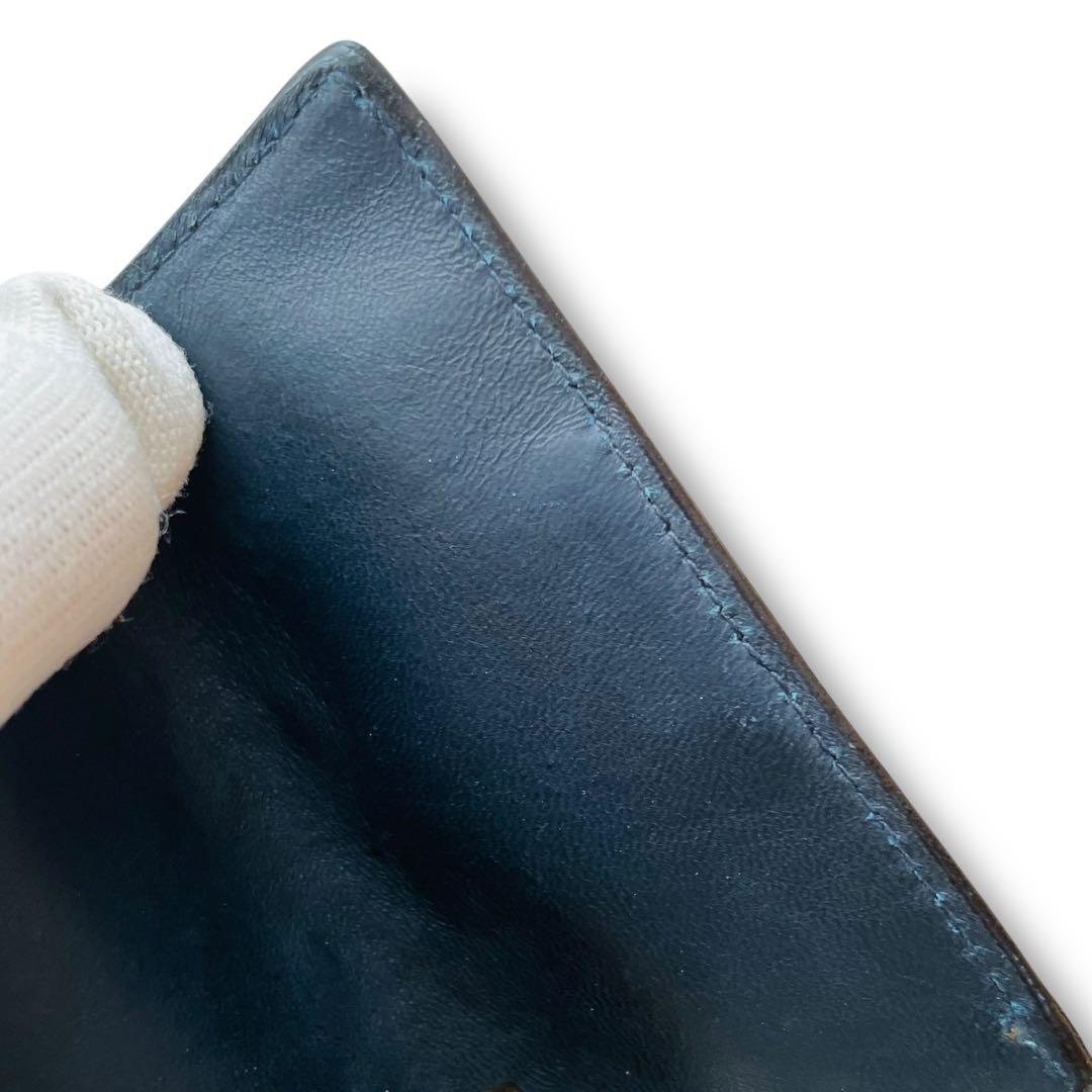 オールドグッチ GUCCI 6連キーケース GG柄 シェリーライン ネイビー