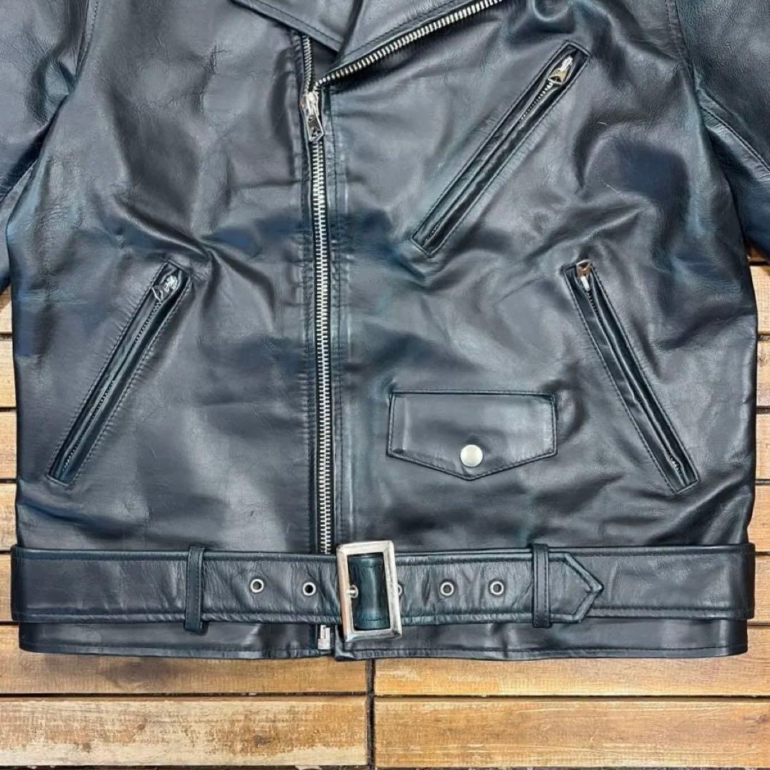 JACKROSE レザー ダブルライダース ジャケット 牛革 本皮