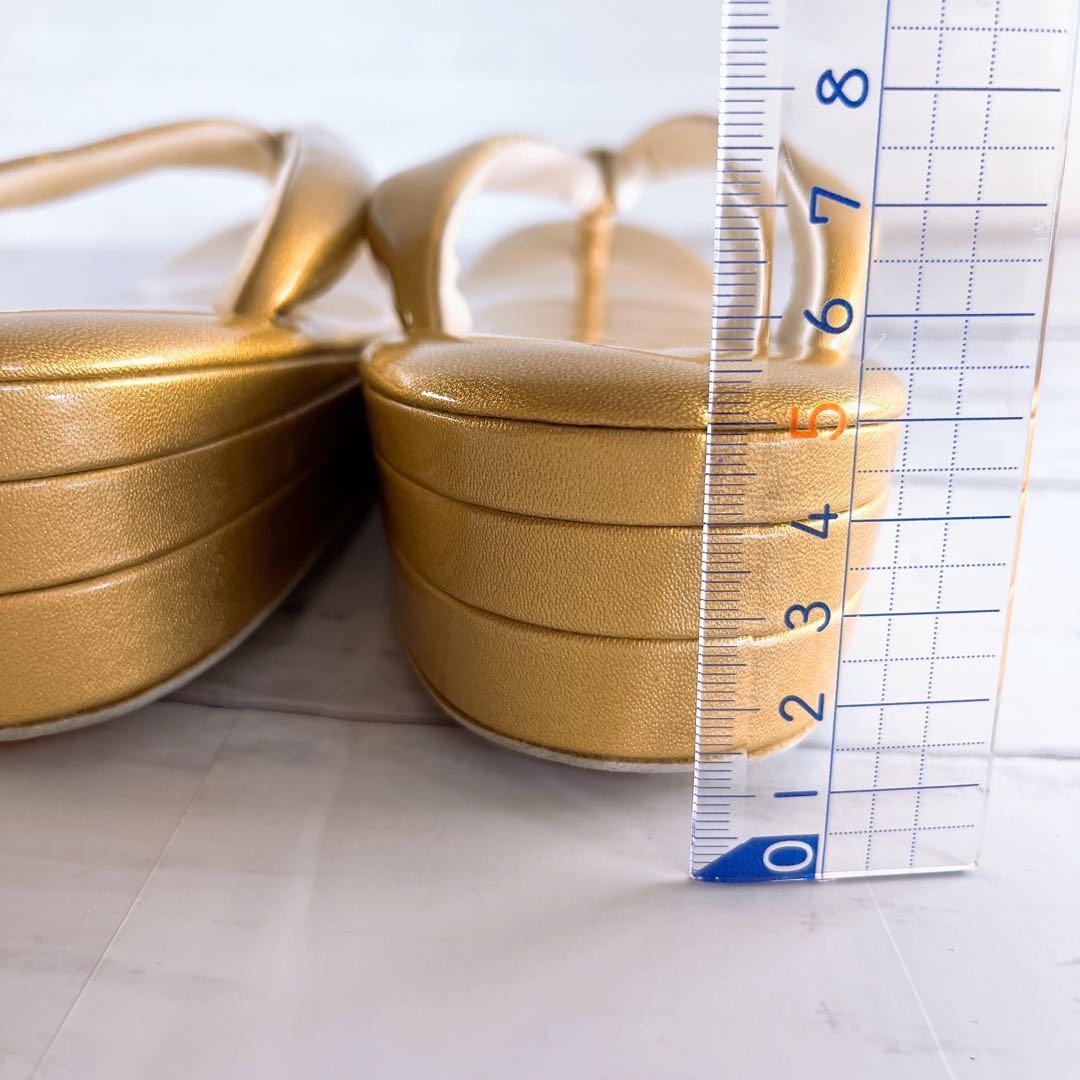 未使用 和装バッグ 極美品 草履 M 23.0 23.5 24.0 金鷲