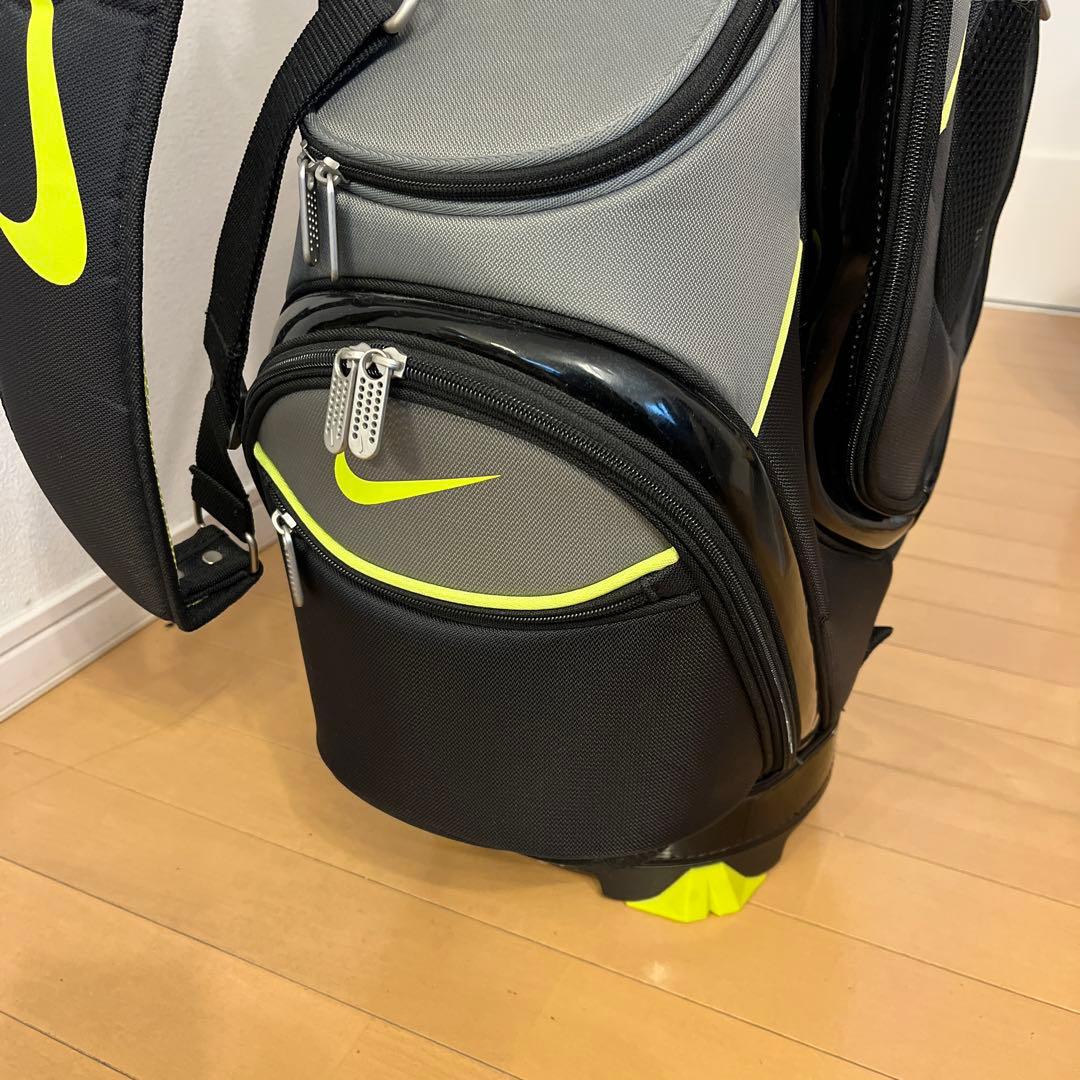 Nike キャディバッグ 黒/グレー/黄緑