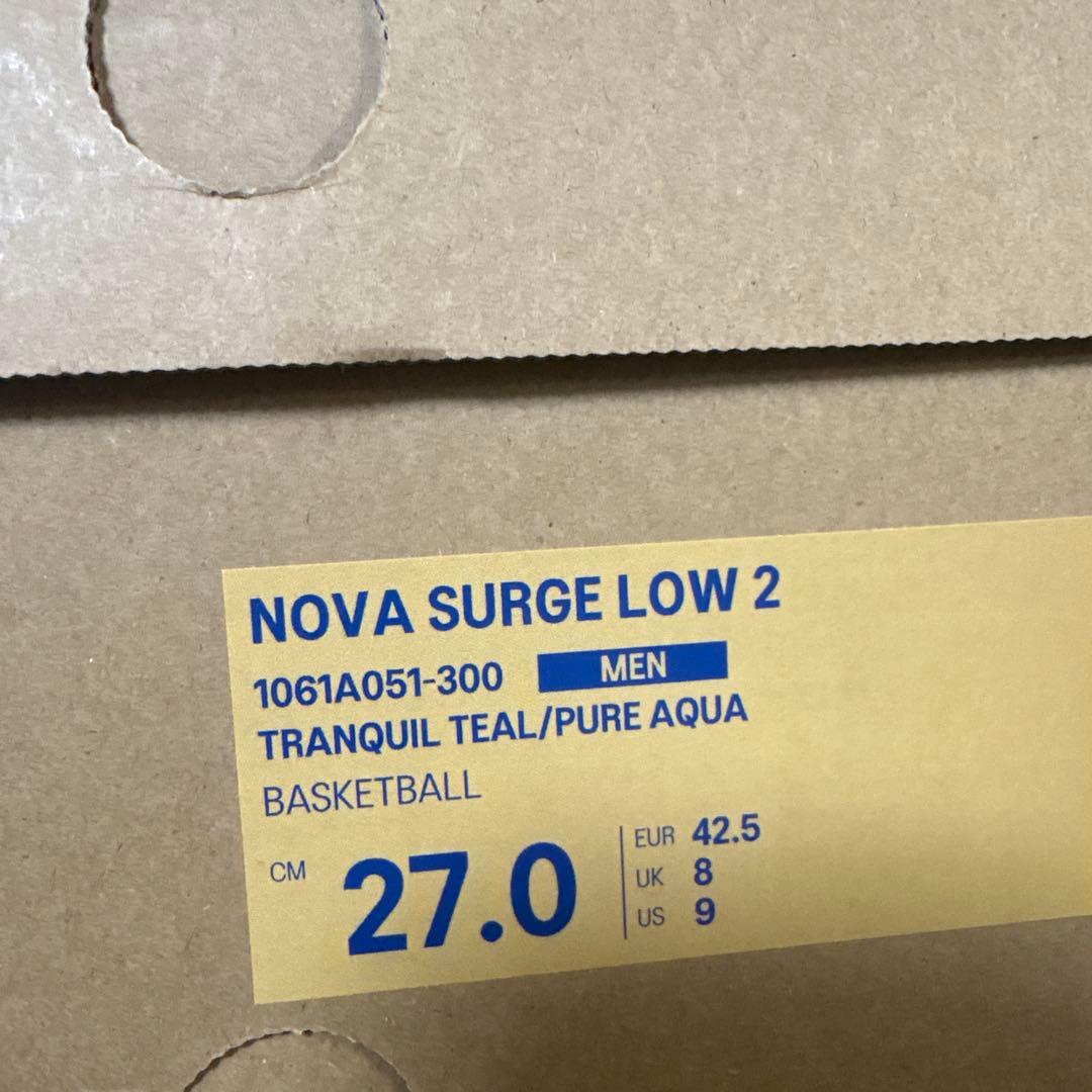 シューズ(男性用) ASICS NOVA SURGE LOW 2 27.0cm