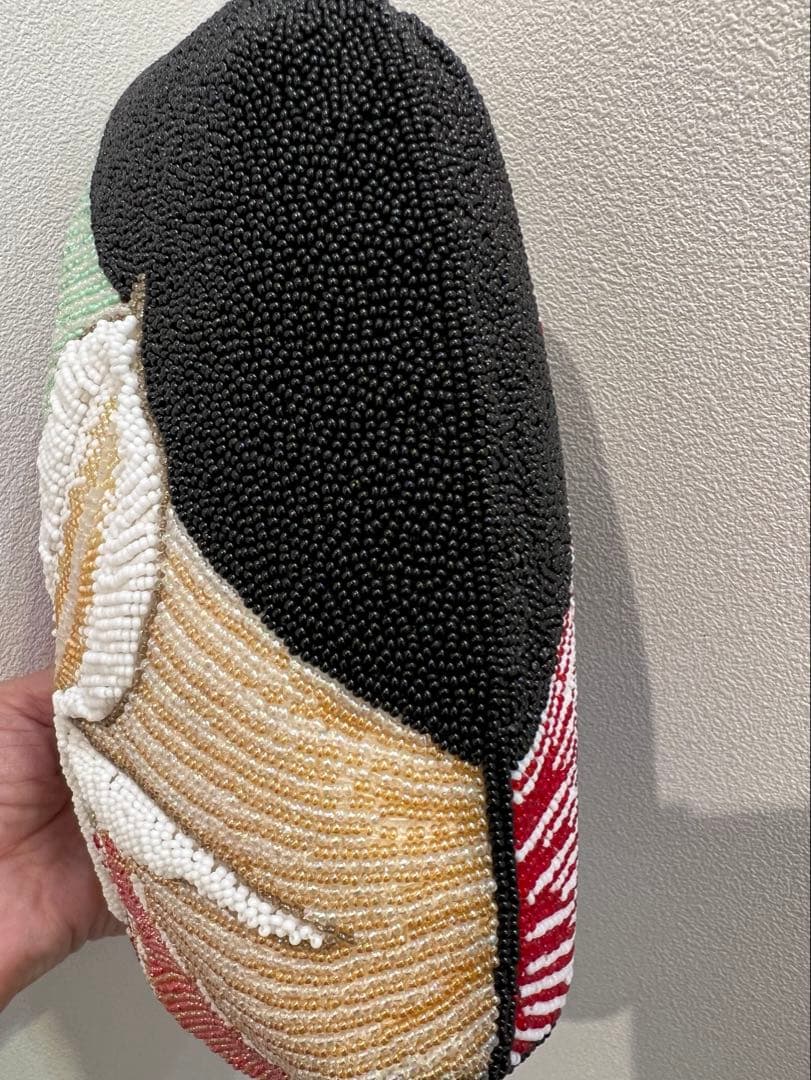 【美品】和装ビーズバッグ ビーズ草履 レトロバッグ