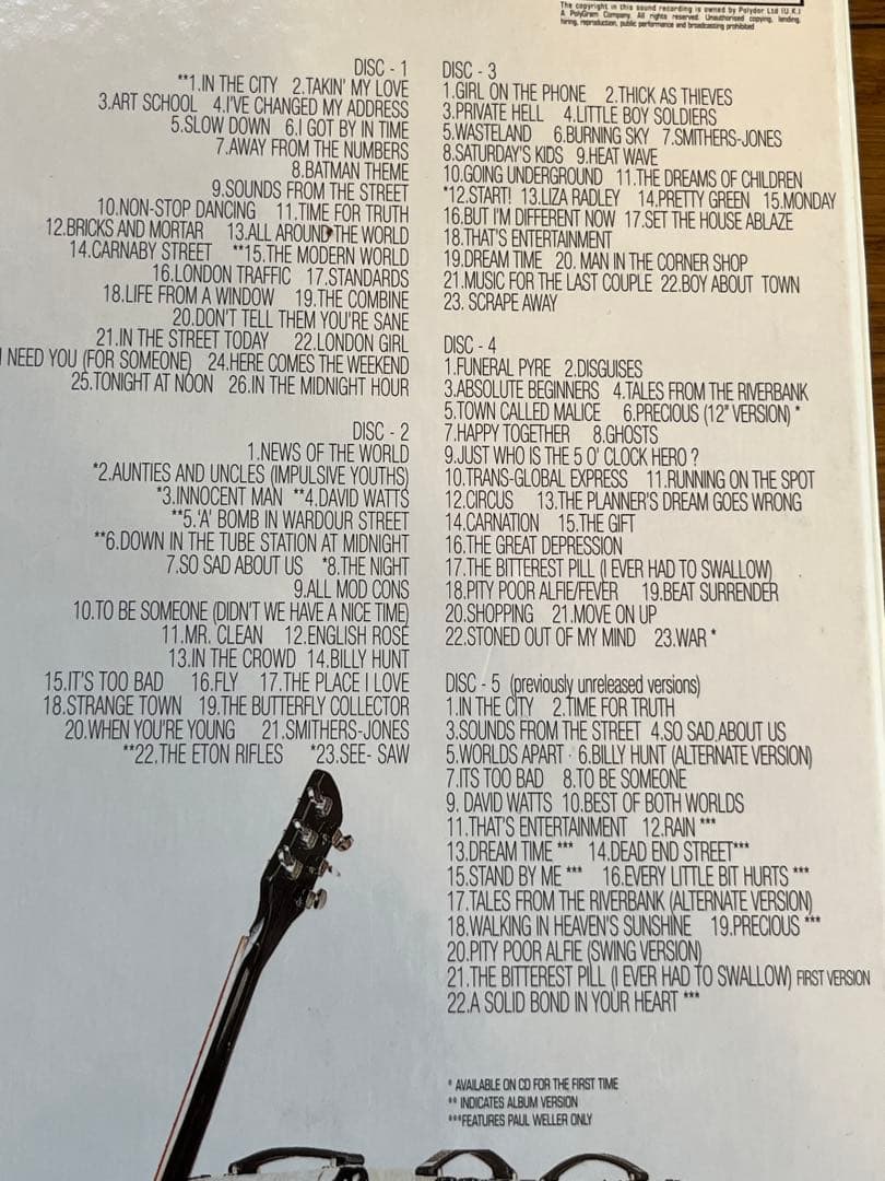 洋楽 THE JAM - DIRECTION REACTION CREATION