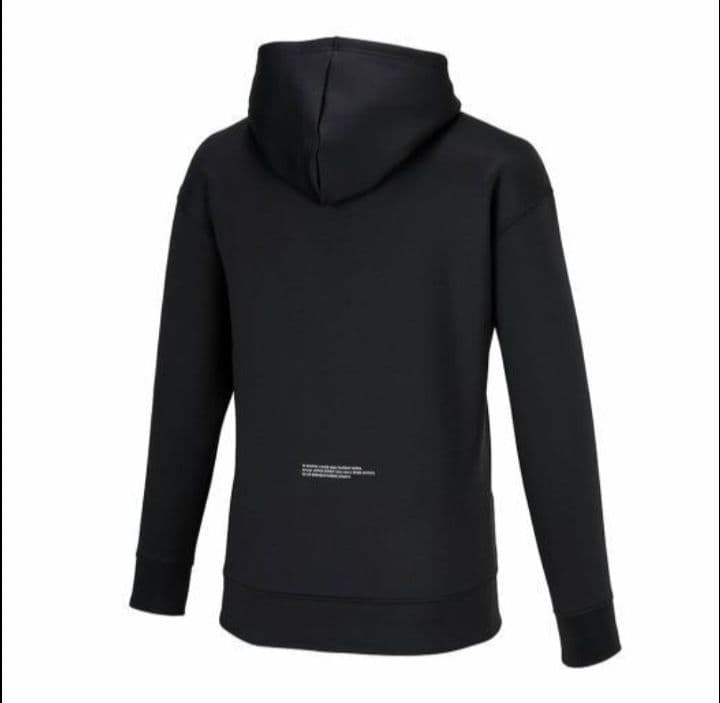 ゆ*ー様 MIZUNOストレッチスウェットフーディー オフザピッチ ブラックＭサ