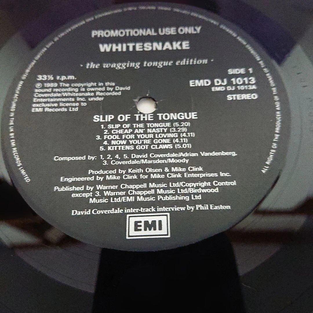 【英国プロモ盤！！】Whitesnake/Slip of the Tongue