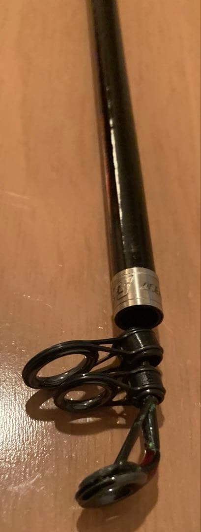 稀少極美品スーパーアモルファス穂先ライト付振出投竿