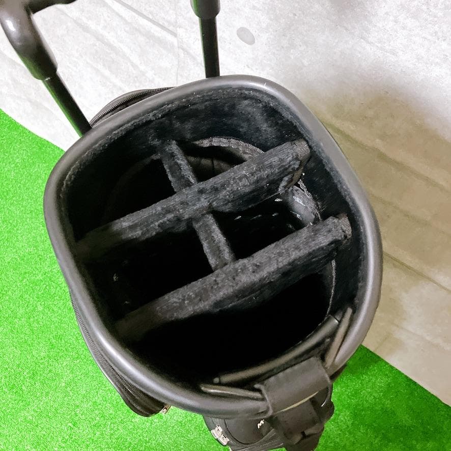 M.U SPORTS ゴルフ キャディバッグ ブラック キャスター付き 希少レア
