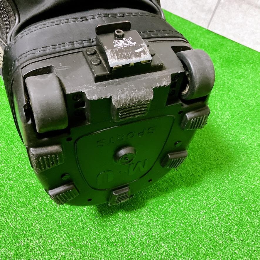 M.U SPORTS ゴルフ キャディバッグ ブラック キャスター付き 希少レア