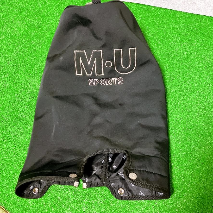M.U SPORTS ゴルフ キャディバッグ ブラック キャスター付き 希少レア