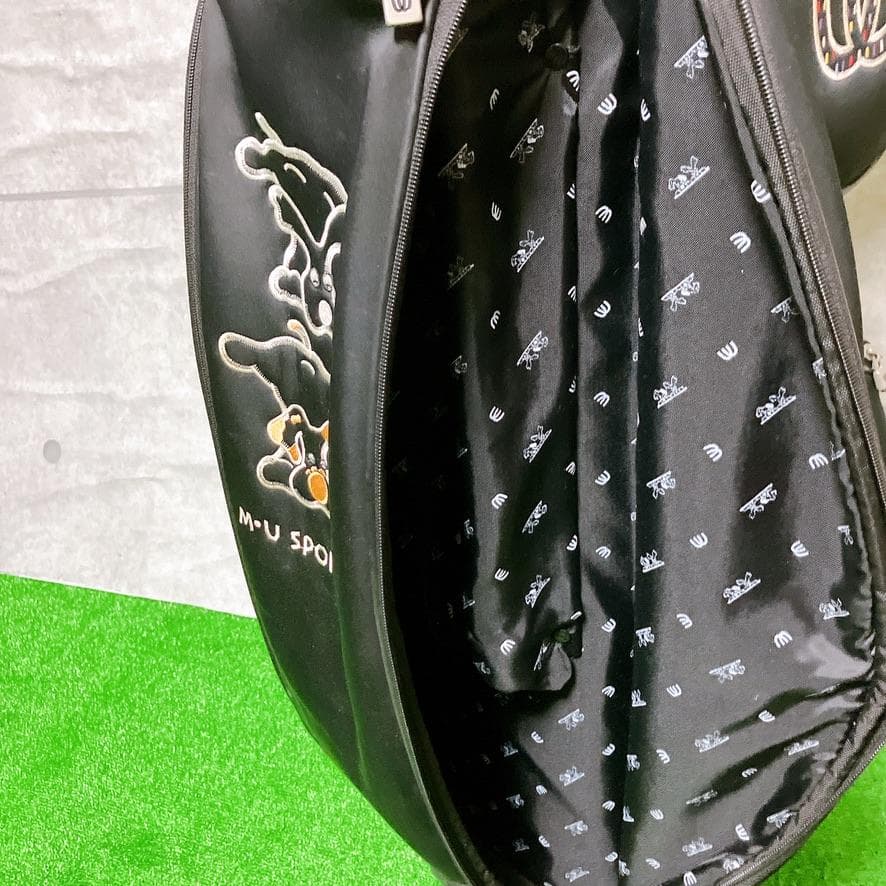 M.U SPORTS ゴルフ キャディバッグ ブラック キャスター付き 希少レア