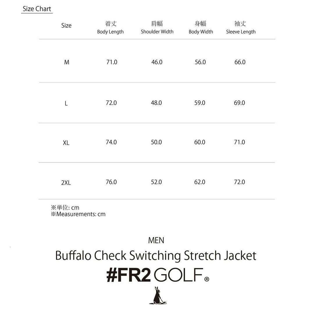 【新品】#FR2GOLF　バッファローチェック　ストレッチジャケット　M