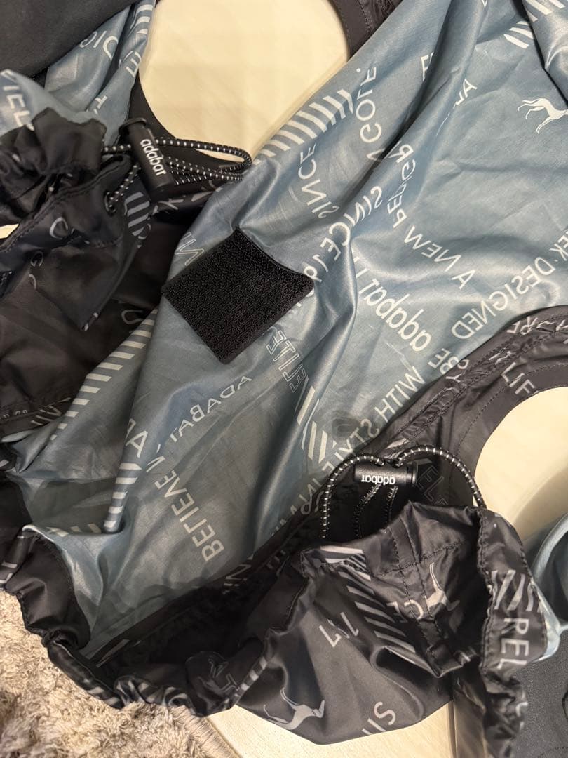 美品！adabat 空調服（R）ロゴチェックベスト ブラック(119)/40