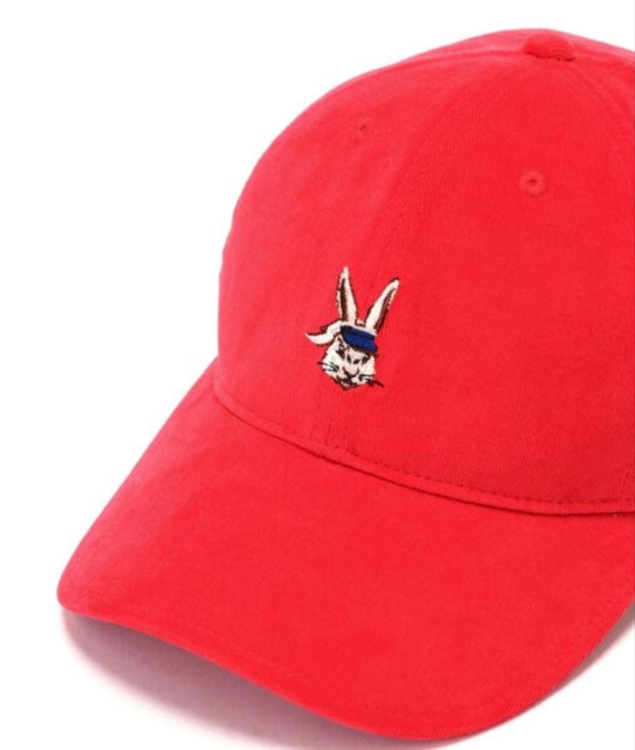 新品 未使用 PEARLY GATES トラッドラビット キャップ レッド