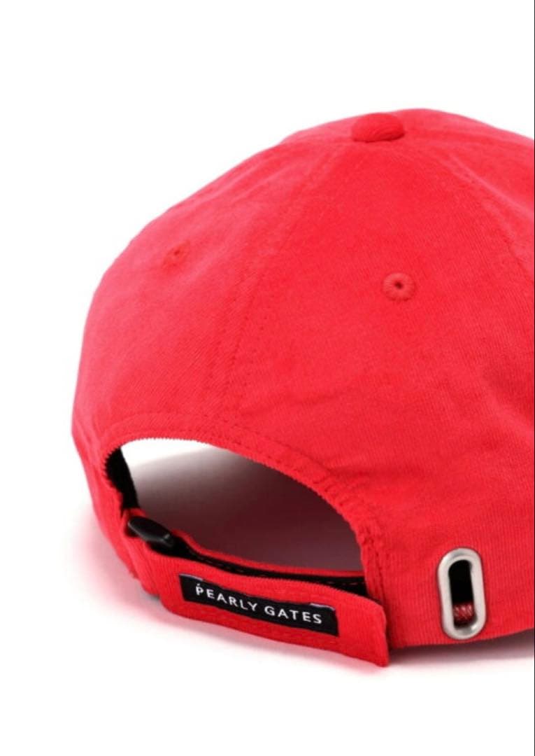 新品 未使用 PEARLY GATES トラッドラビット キャップ レッド