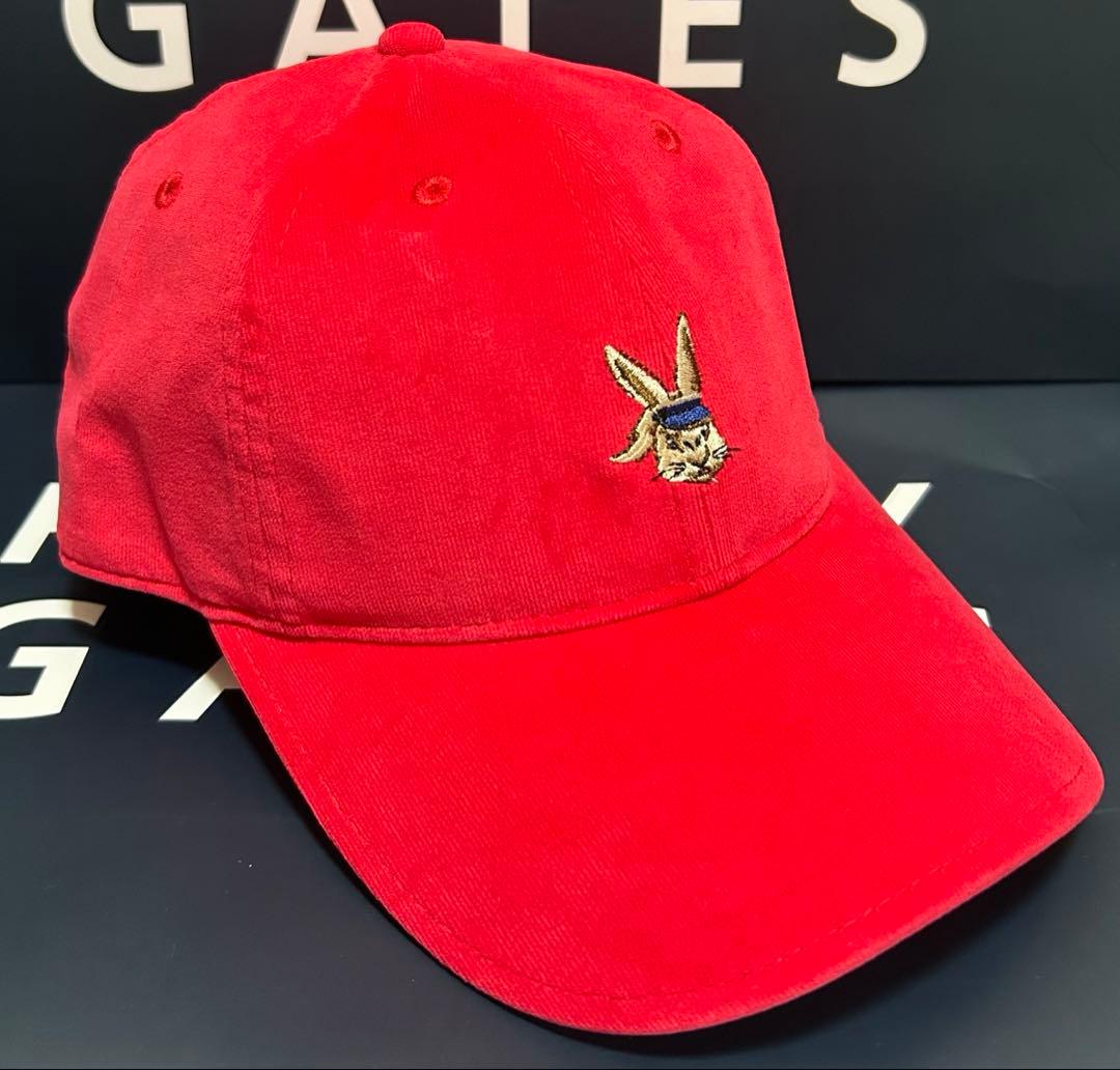 新品 未使用 PEARLY GATES トラッドラビット キャップ レッド