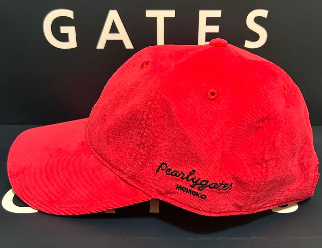 新品 未使用 PEARLY GATES トラッドラビット キャップ レッド