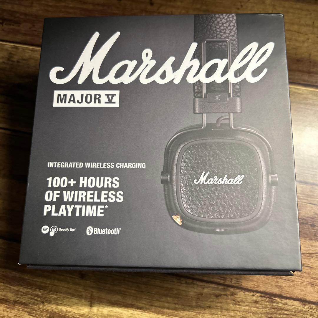 Marshall ワイヤレスオンイヤーヘッドホン Major V ブラック