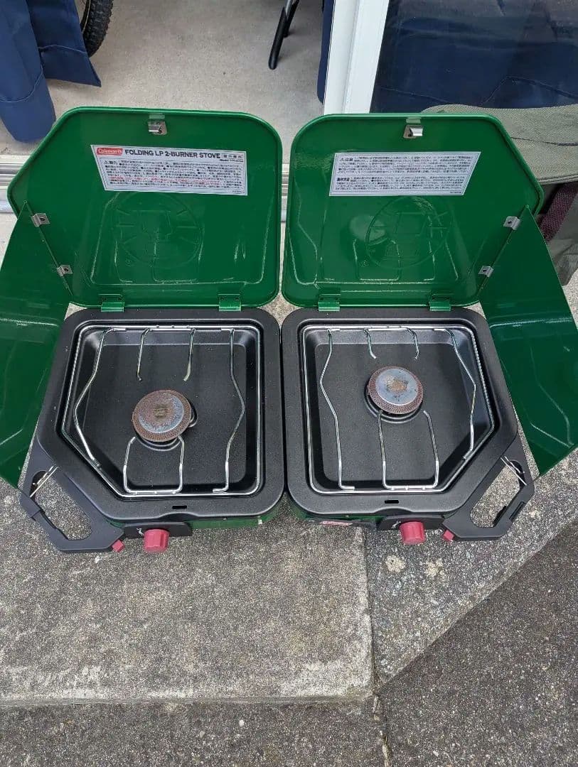 Coleman フォールディングツーバーナーコンロ　美品　オリジナルケース付き