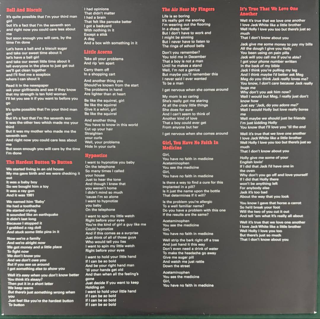 国内盤　THE WHITE STRIPES レコード　帯付き　限定　極美品