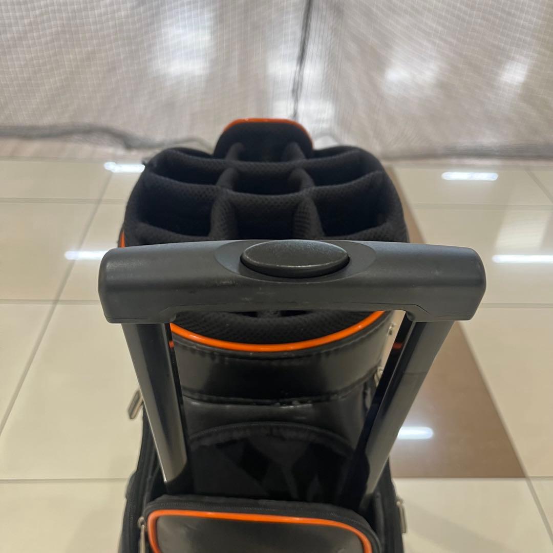 Lexus キャスター付きキャディバッグ オレンジ ブラック フードなし