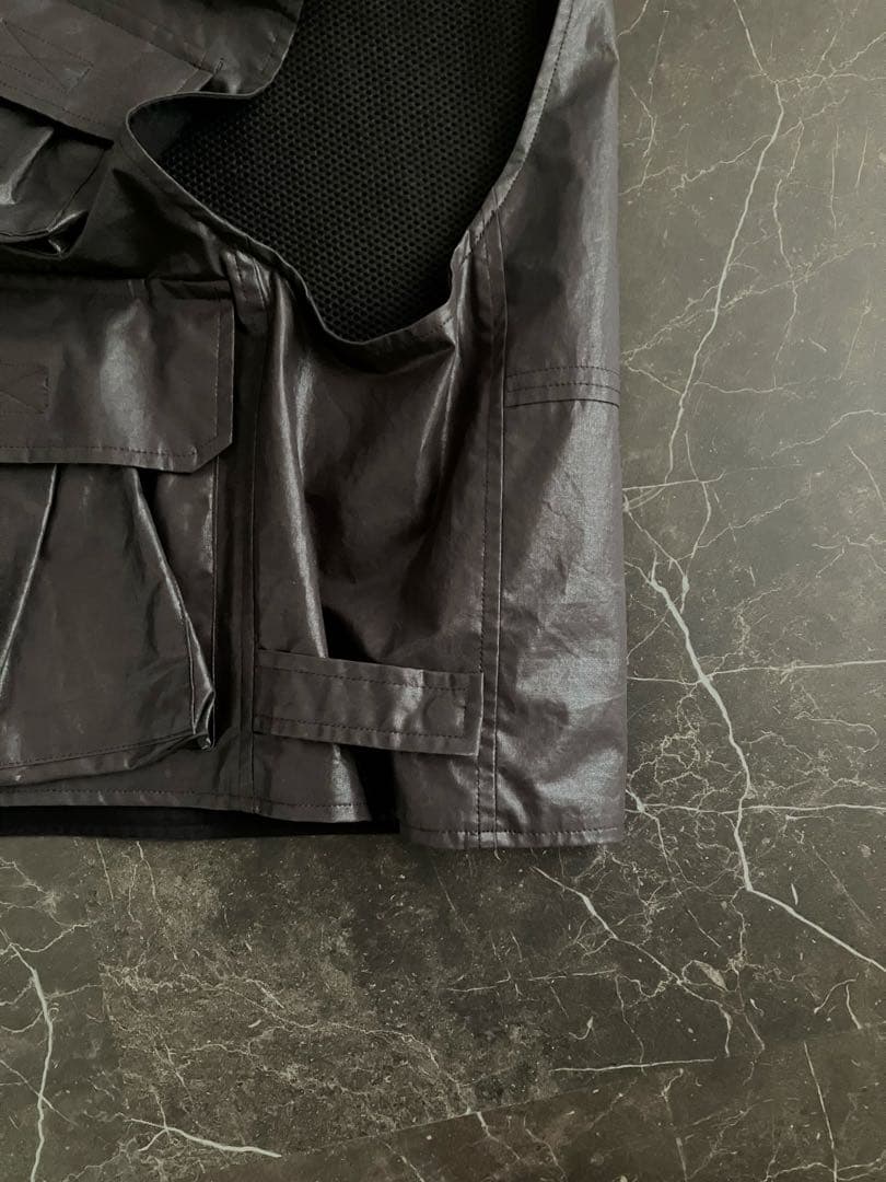 コットンフィッシングベスト　ブラック