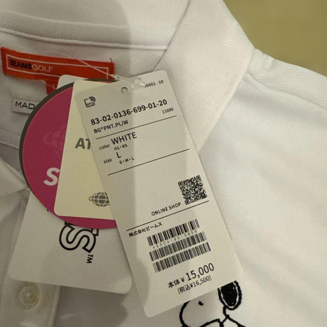 ビームス　ゴルフ　完売　スヌーピー　ポロシャツ　L タグ付き新品