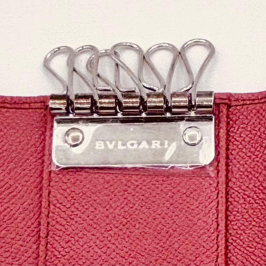 ✨未使用級✨ BVLGARI レザーキーケース ブルガリロゴリング