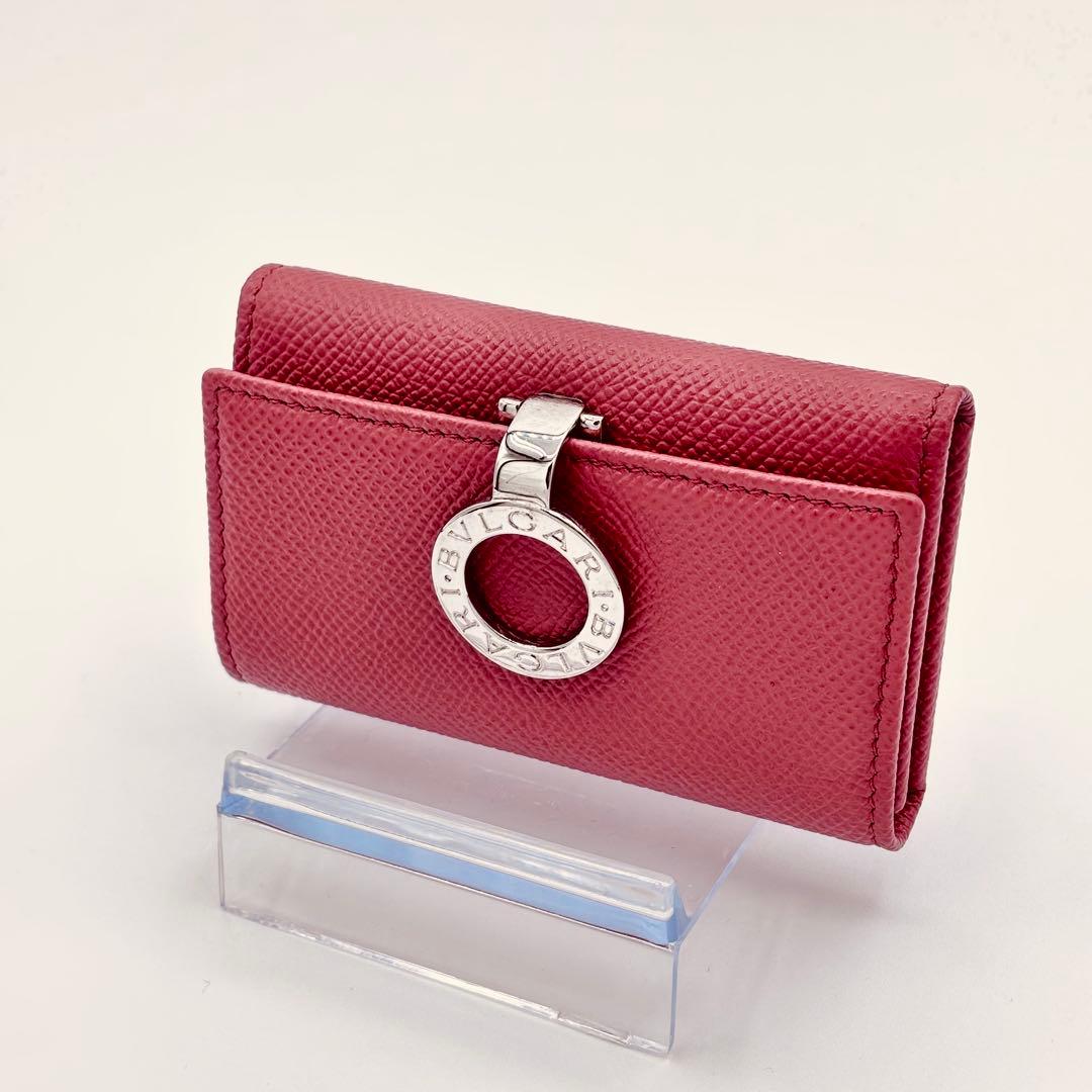 ✨未使用級✨ BVLGARI レザーキーケース ブルガリロゴリング
