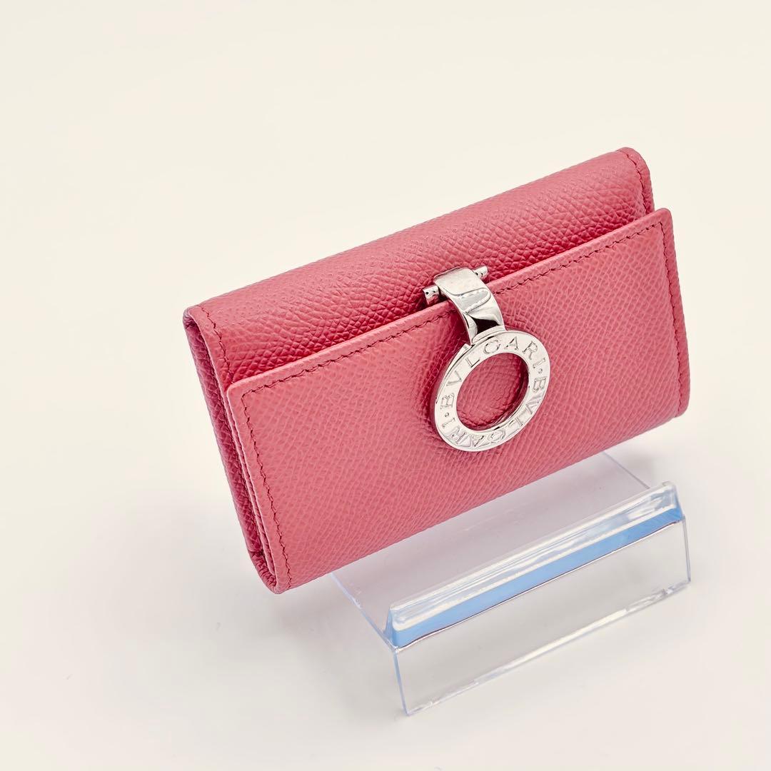 ✨未使用級✨ BVLGARI レザーキーケース ブルガリロゴリング
