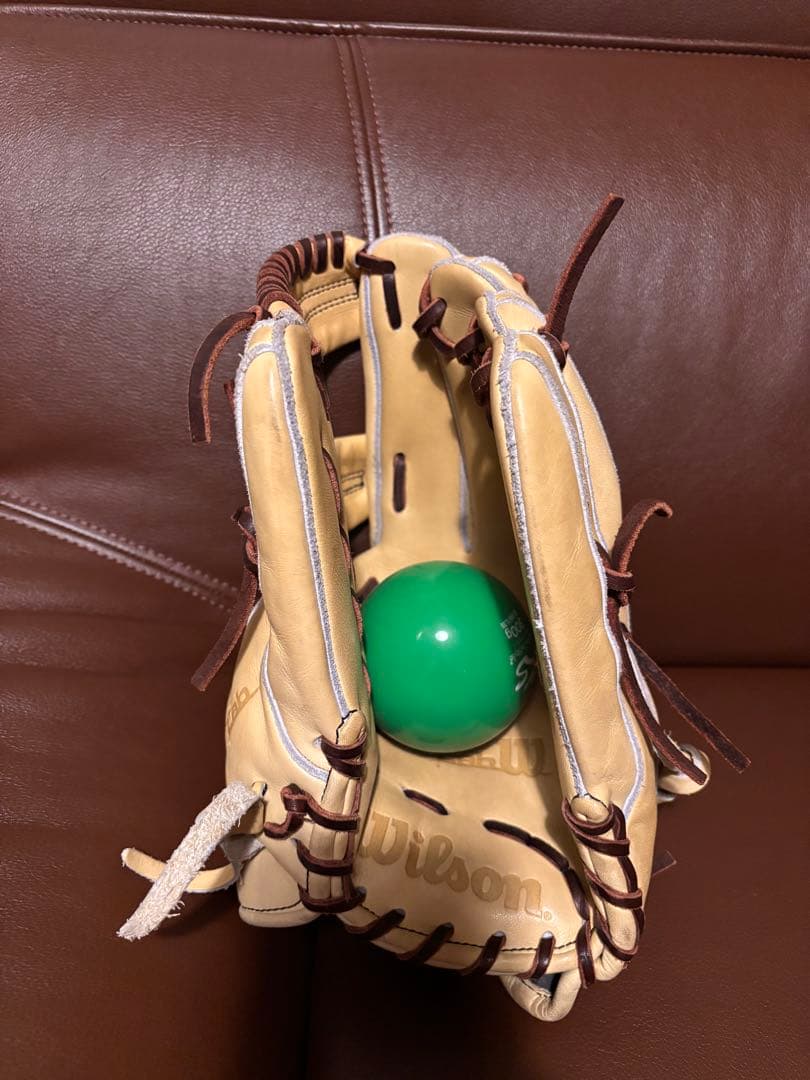 Wilson BASIClab 軟式野球グローブ ベージュ　型付け済み　87