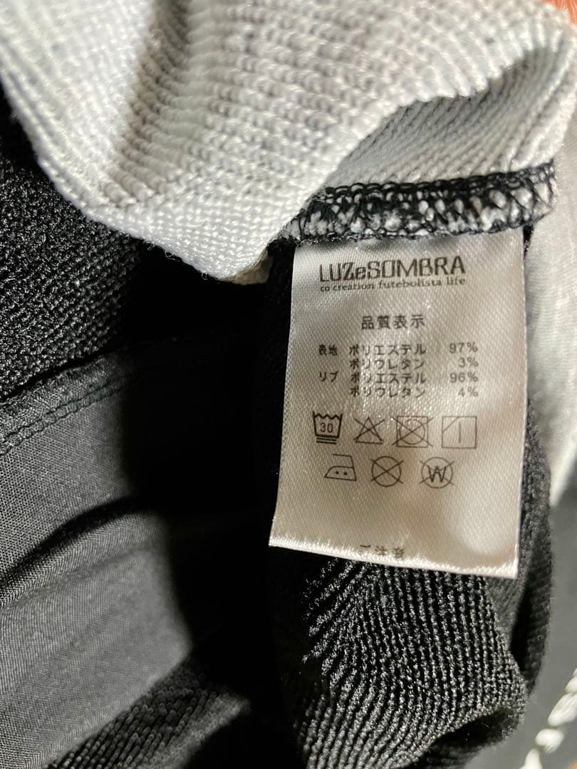 LUZeSOMBRA ドライ ストレッチ スウェットクルートップ　M ブラック