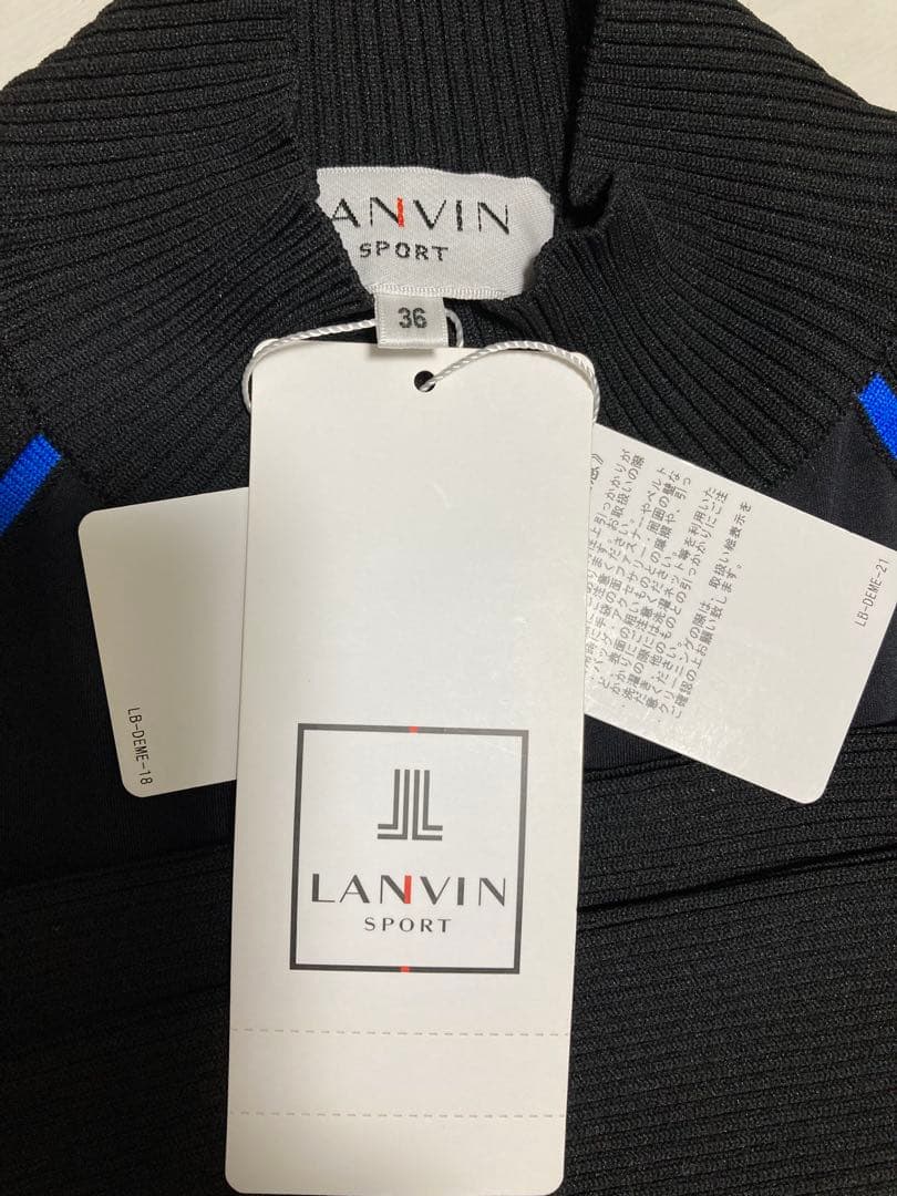 LANVIN レディース ゴルフウェア 8号　ランバンスポール36 モックネック