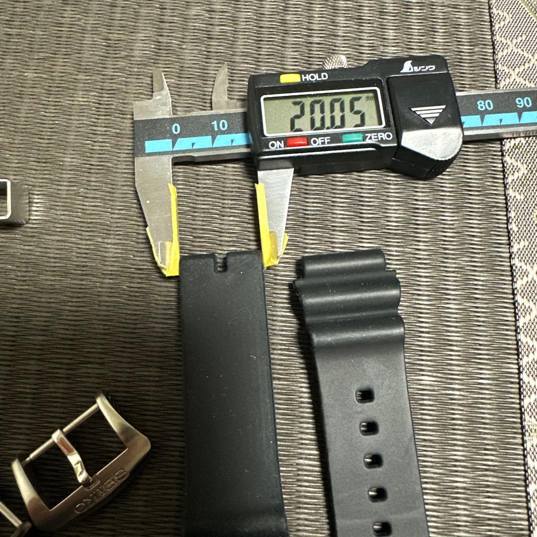 SEIKO純正バックル付きシリコンラバーバンド