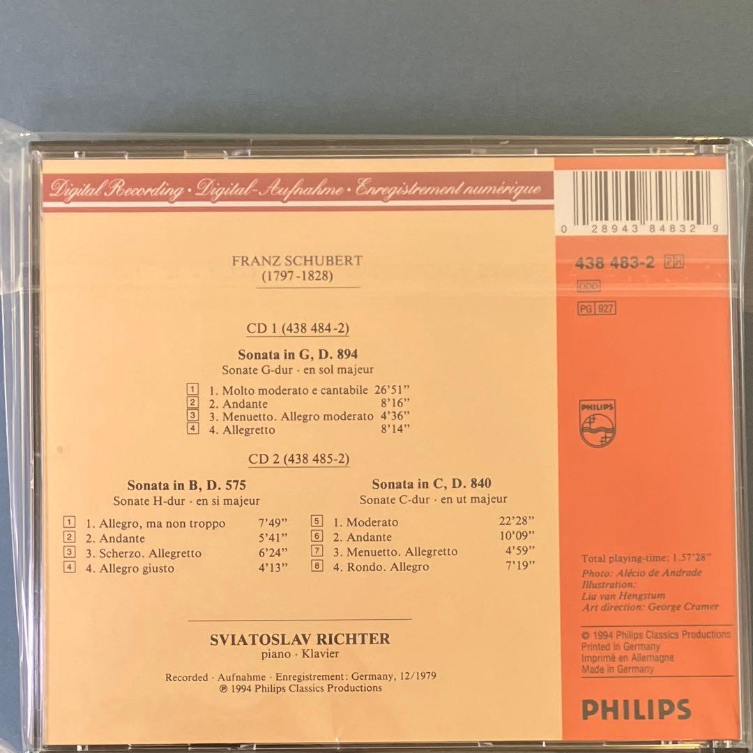【新品同様】リヒテル オーソライズド・レコーディング シューベルト ソナタ集