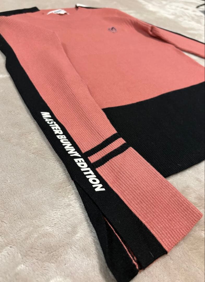 MASTER BUNNY EDITION リブ編み アシメントリーニットサイズ0