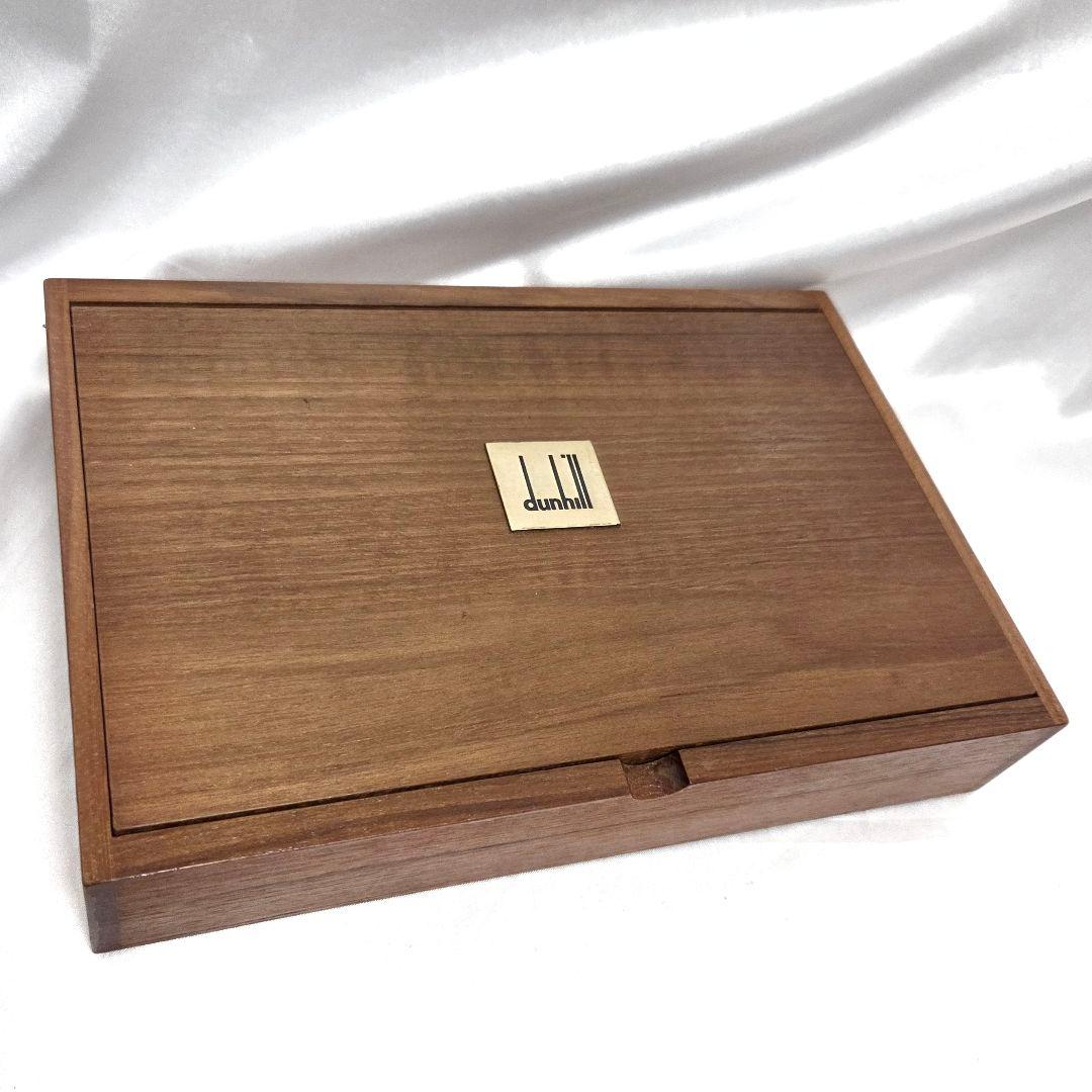 dunhill ハンカチ 5枚セット 木製ケース 葉巻ケース 5色