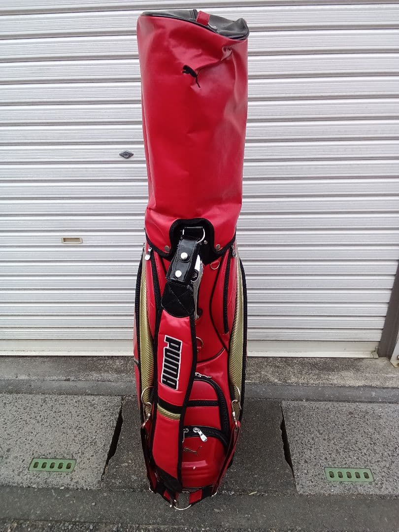 PUMAゴルフバッグ レッド　3点式　9.5型