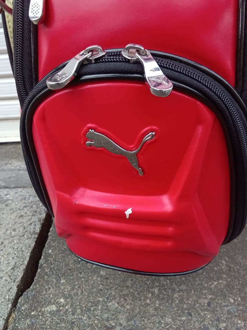 PUMAゴルフバッグ レッド　3点式　9.5型