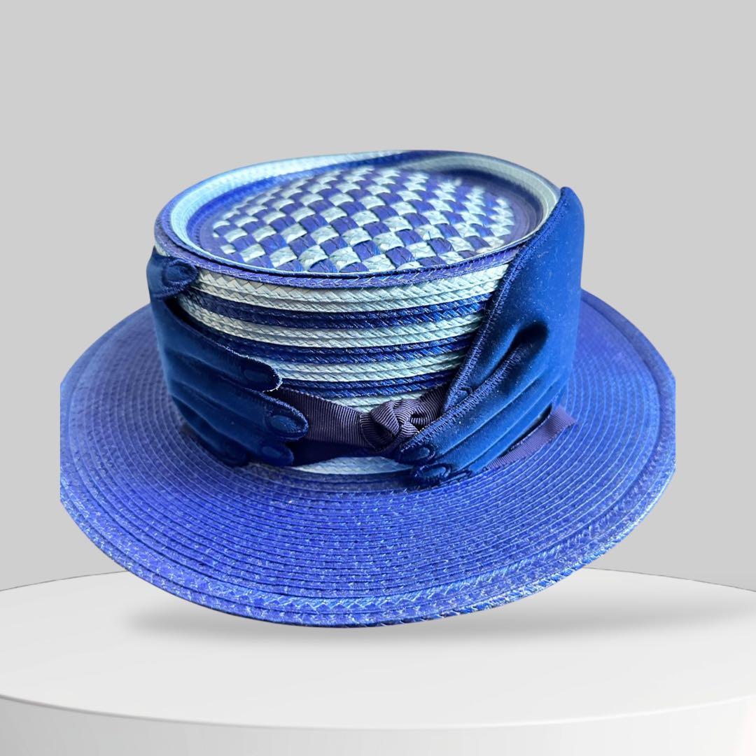 ⑧【表参道アトリエ限定】ca4la カシラ カンカン帽 ストローハット