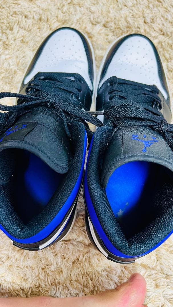 シューズ(男性用) NIKE AIR JORDAN 1MID BLACK/DARKIRISWHITE