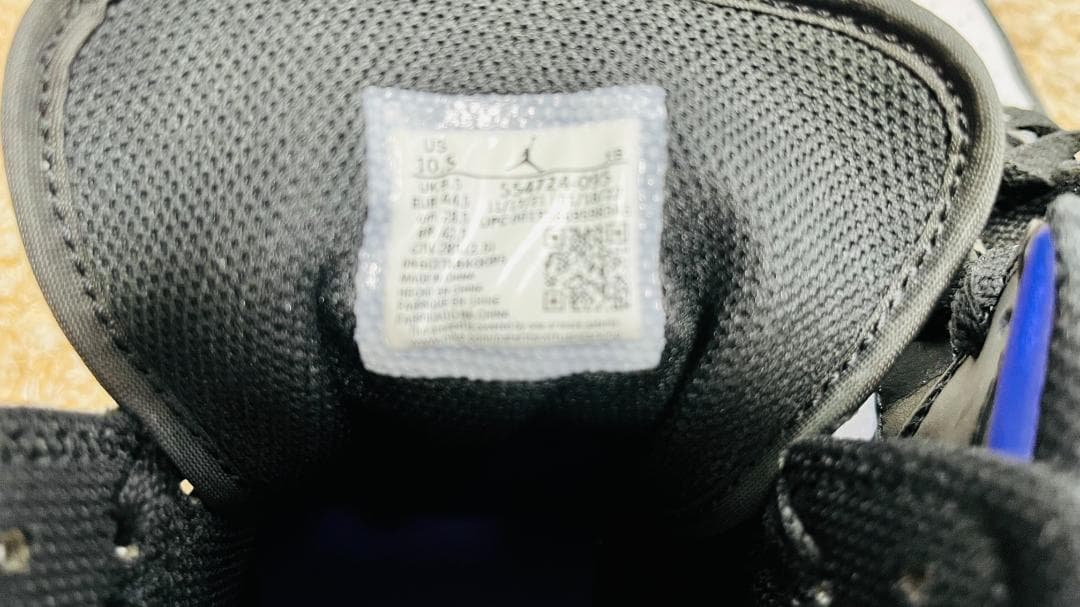 シューズ(男性用) NIKE AIR JORDAN 1MID BLACK/DARKIRISWHITE