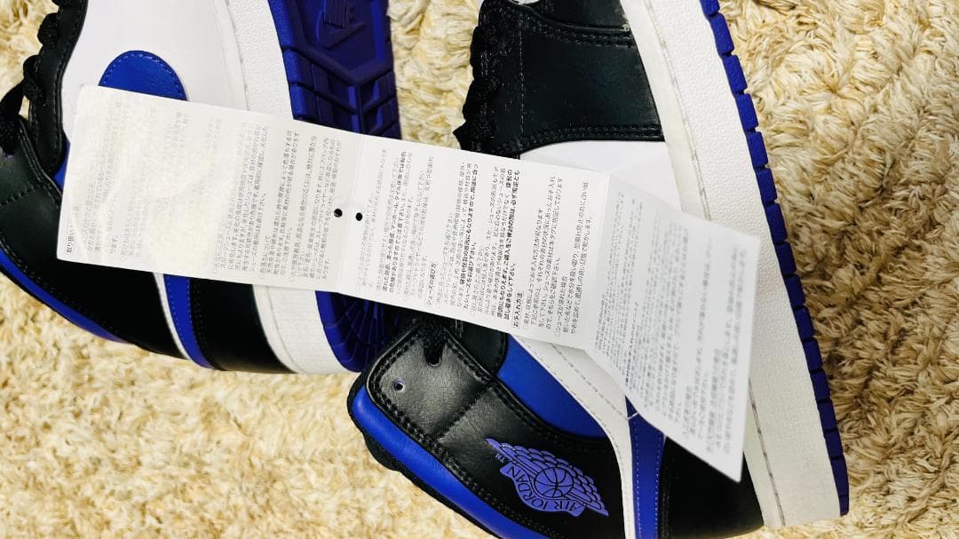 シューズ(男性用) NIKE AIR JORDAN 1MID BLACK/DARKIRISWHITE